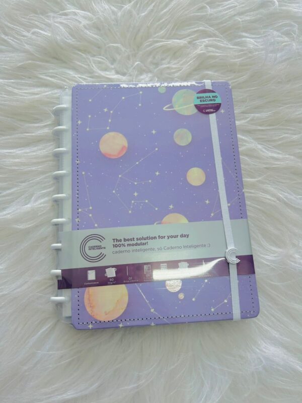 Caderno Inteligente Purple Galaxy By Gocase- Médio
