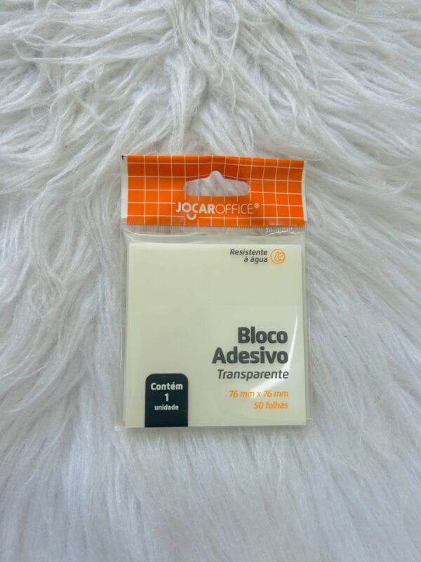 Bloco Adesivo Transparente - Jocar Office