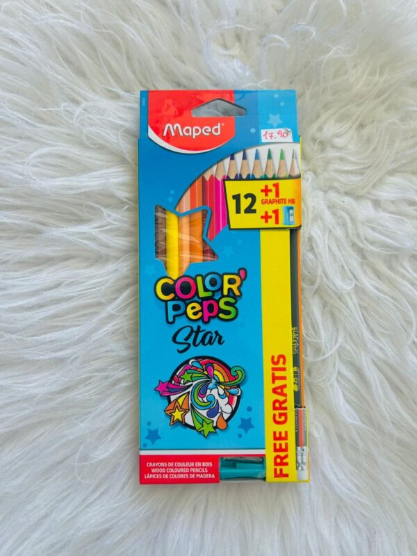 Lápis de Cor 12 Cores Colors Peps Star- Maped
