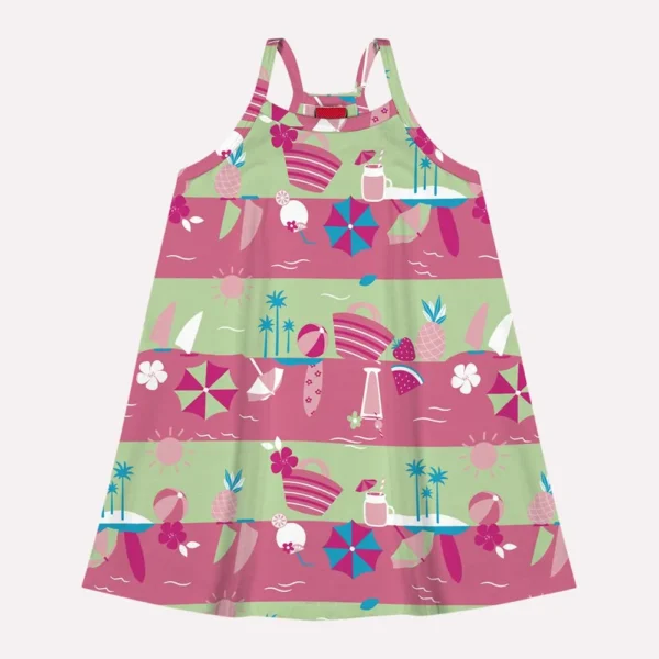 Vestido Infantil Menina Evasê Kyly