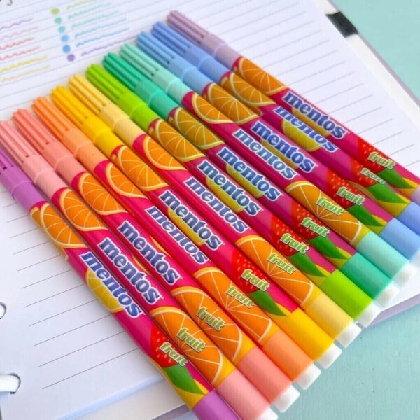 Canetinha Hidrográfica Neo-Pen Mentos 12 Cores Pastel | Compactor - Image 3