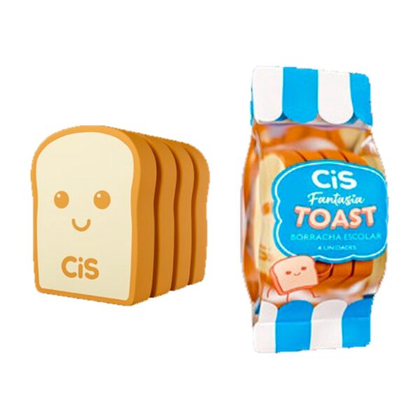 Borracha Toast CiS Fantasia | Kit com 4 Borrachas