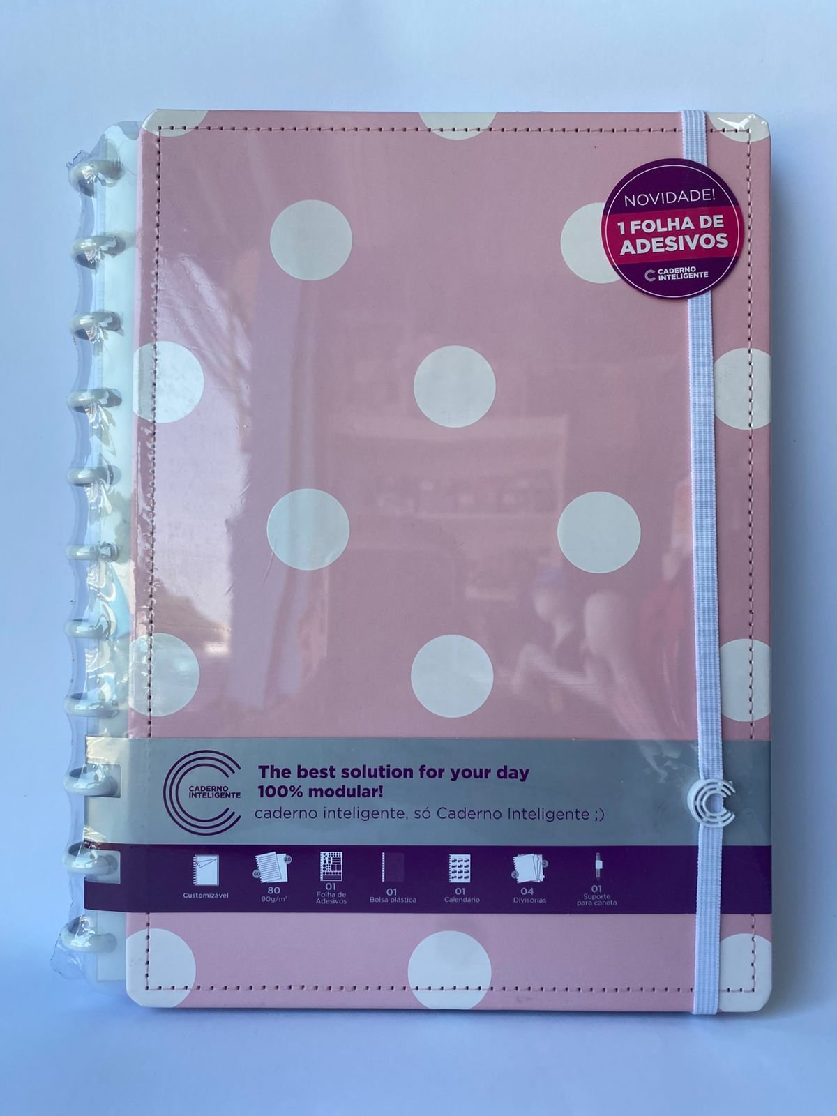 Caderno Póa Anna rosa grande